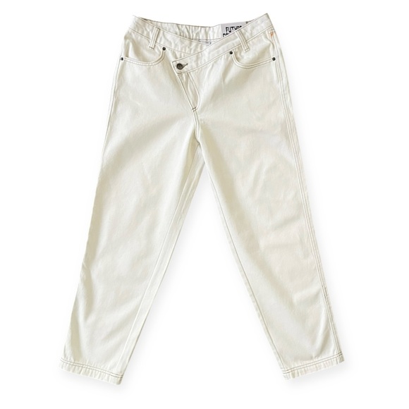 Future Collective Kahlana Barfield Brown Woman's Ankle Cropped Straight leg new - Picture 2 of 10